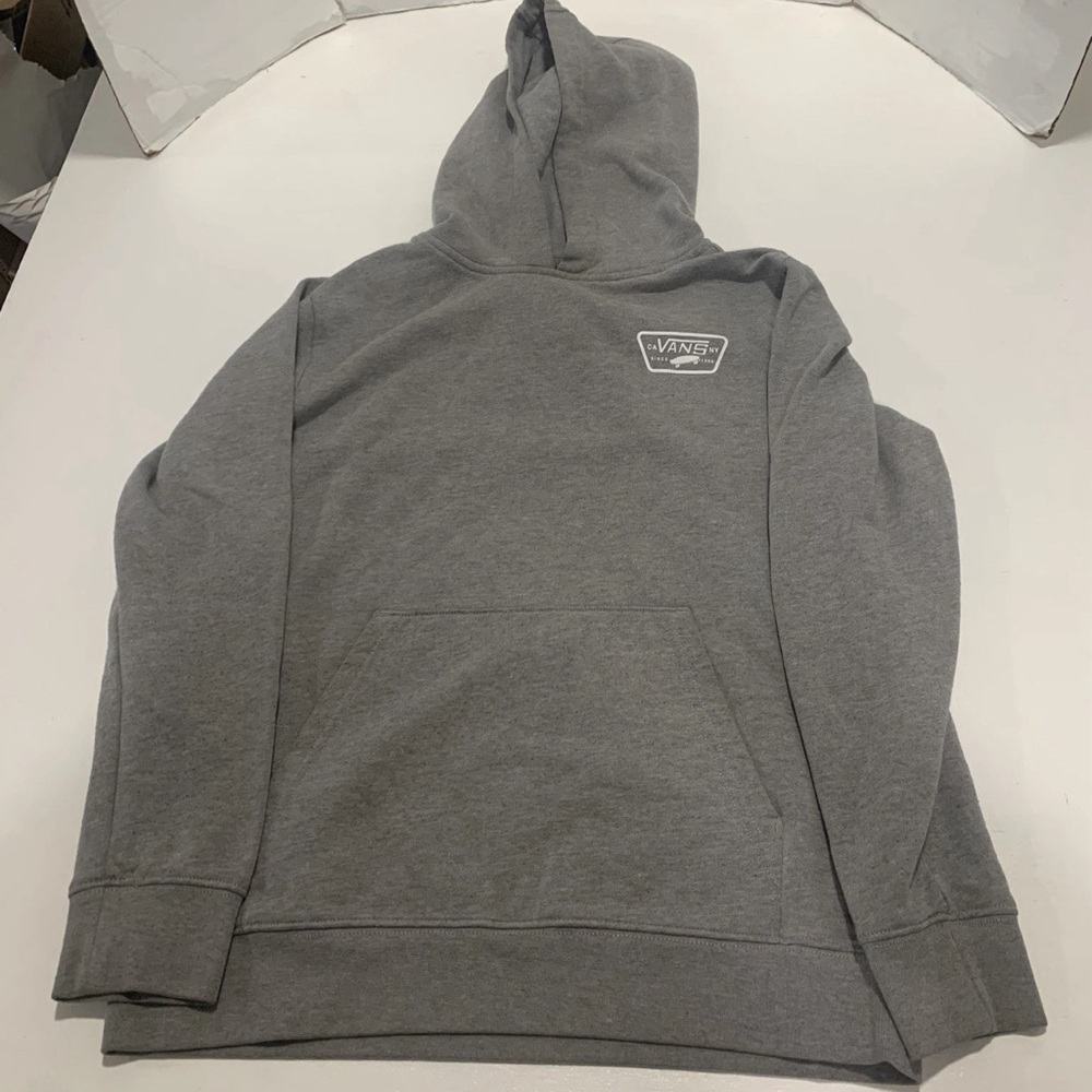VANS Sweater Gray Hoodie Pullover Skateboard Sweatshirt Women/teen Size L